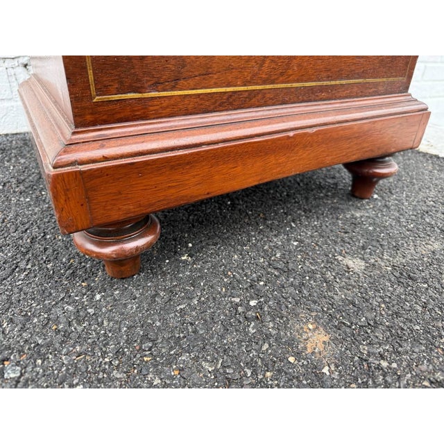 Pair of 19th Century French Cupboard Side Tables With Marble Tops For Sale - Image 9 of 17