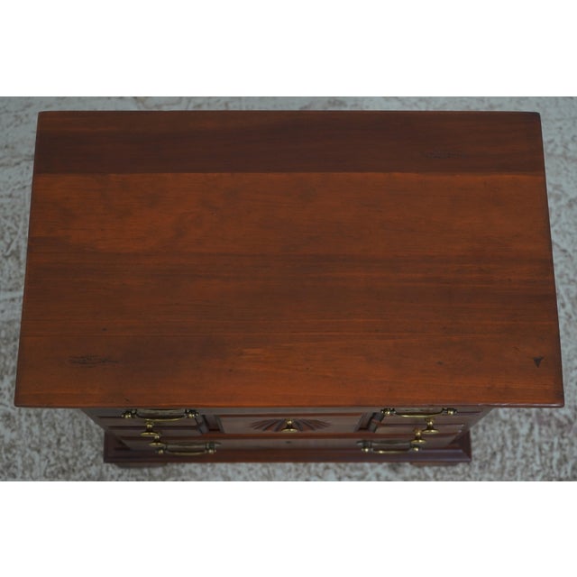 Vintage Country Pine 7 Drawer Chest Nightstand For Sale In Philadelphia - Image 6 of 16