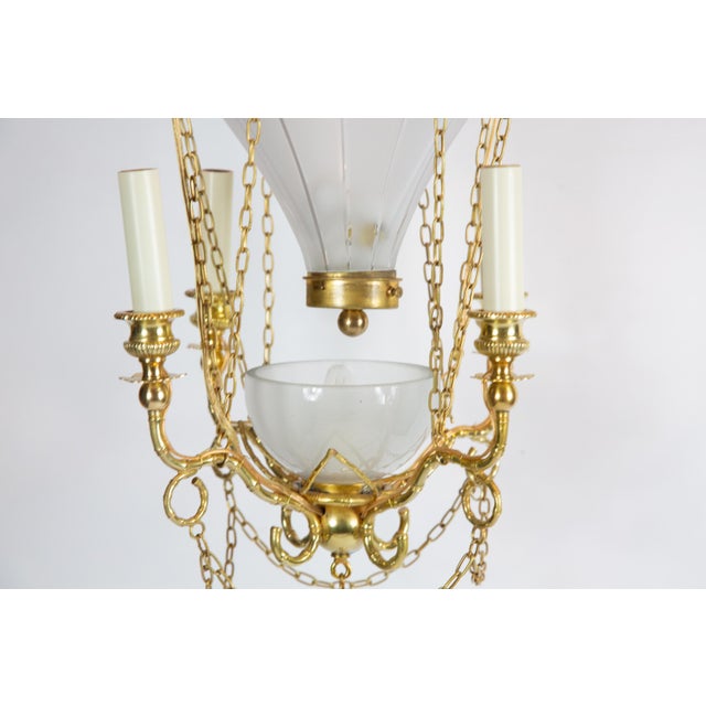 Montgolfier style glass christmas baubles