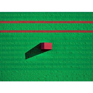 John C. Magee, Green Shadowed Wall, Photographic Paper For Sale