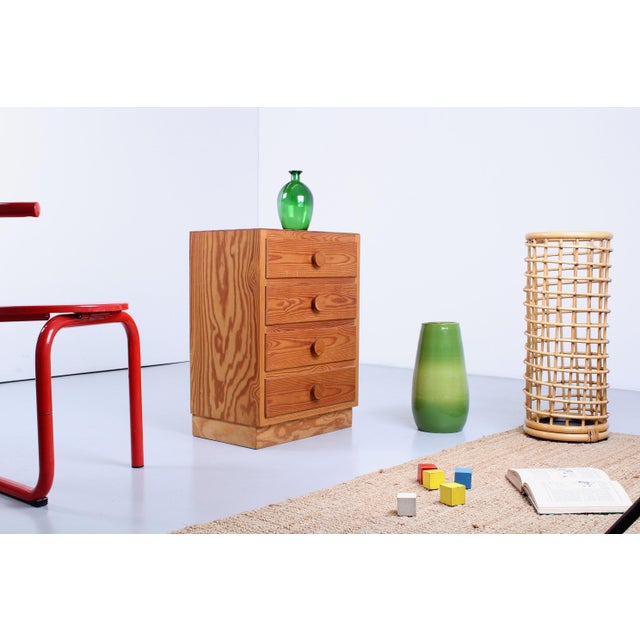 Wood Vintage Pinewood Chest of Drawers, 1970s, Set of 2 For Sale - Image 7 of 13
