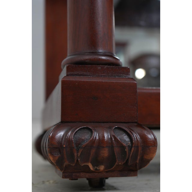 Antique Empire Mahogany 1 Drawer Buffet Server For Sale - Image 12 of 18