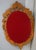 Italian Vintage Ornate Gold Frame Oval Wall Mirror For Sale - Image 9 of 9