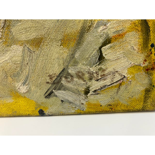 Figurative Mid Century Painting Signed Burnett For Sale - Image 3 of 4