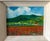 Acrylic painting sized 8x10 inches. Sold unframed. Free shipping. Landscape of French Countryside with church in distance....