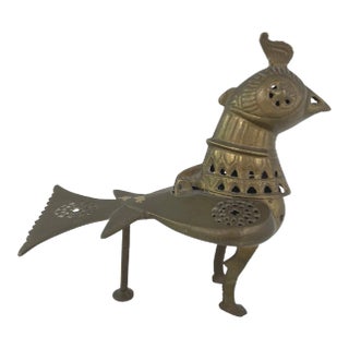 Mid-Century Brass Bird Censer For Sale