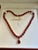 Metal Bochic "Capri" Vintage 120 Carat Plus Of Natural Ruby Necklace Set 18K Gold & Silver For Sale - Image 7 of 18