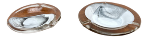 Postmodern Art Glass Ashtrays by Hans Jürgen Richartz for Richartz Art Collection, 1980s, Set of 2