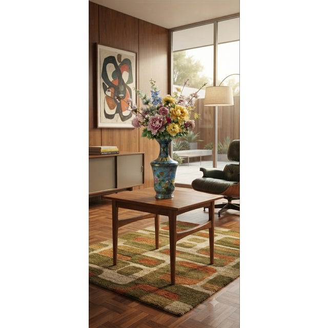 1950s Chinese Cloisonné Flower Vase For Sale - Image 10 of 10