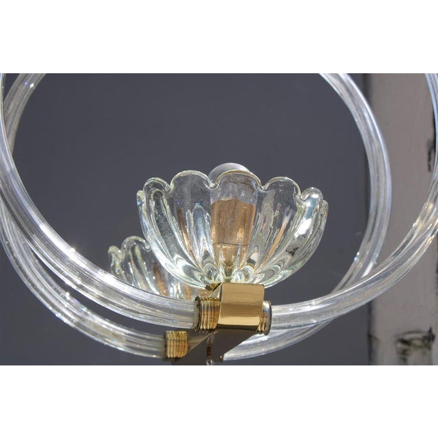 Pendant in Murano Glass and Brass from Barovier, 1950s For Sale - Image 9 of 18