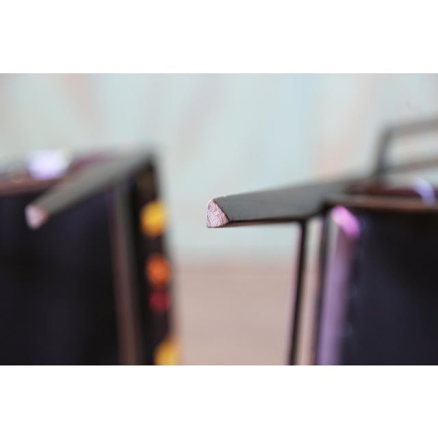 1950s Gio Ponti Super Leggera Chairs New Josef Frank Hawaii Fabric, Attributed For Sale - Image 15 of 16