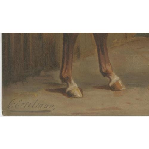 Otto Eerelman, Hanoverian Horse, 1898, Chromolithograph For Sale - Image 4 of 9