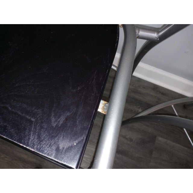 Wood Mid Century Modern Bar Stools - Set of 4 For Sale - Image 7 of 12