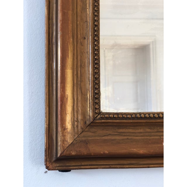 Large Antique French Louis Philippe Giltwood Mirror – Late 19th Century For Sale - Image 9 of 11