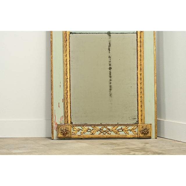 French 19th Century Painted & Gilt Trumeau For Sale In Baton Rouge - Image 6 of 12