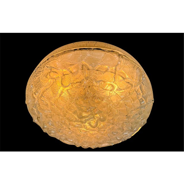 Large Bubble Glass Flush Mount Ceiling Lamp from Doria Leuchten, 1960s For Sale - Image 4 of 8
