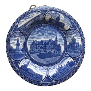 Antique St. Louis Missouri Souvenir Blue Plate For Sale