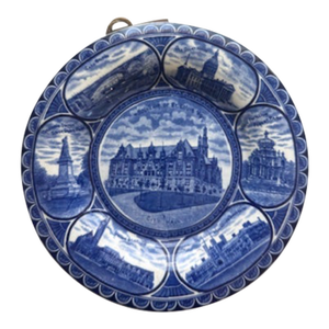 Antique St. Louis Missouri Souvenir Blue Plate