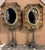 Gold Art Deco Brass Mirrors with Eiffel Tower Bases, Set of 2 For Sale - Image 8 of 8