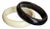 Pair of Vintage Acrylic Bangles Black & White For Sale