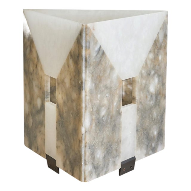 1970s Italian 'Etrusca' Alabaster Table Lamp by Angelo Mangiarotti for Skipper For Sale