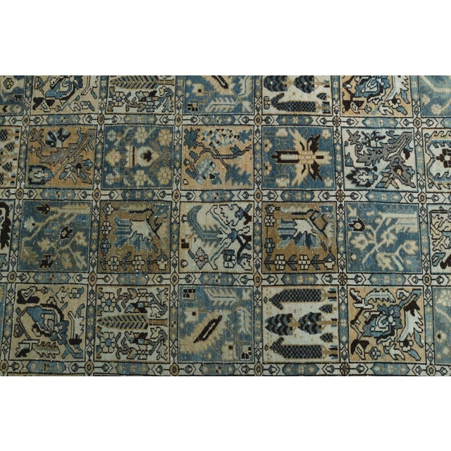 Textile 1970s Vintage Persian Handmade Wool Cotton Light Brown Area Rug For Sale - Image 7 of 11