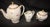 Early 20th Century s.e.r France Porcelain Coffee Pot, Pitcher & Sugar Bowl Set- 3 Pieces For Sale - Image 4 of 9