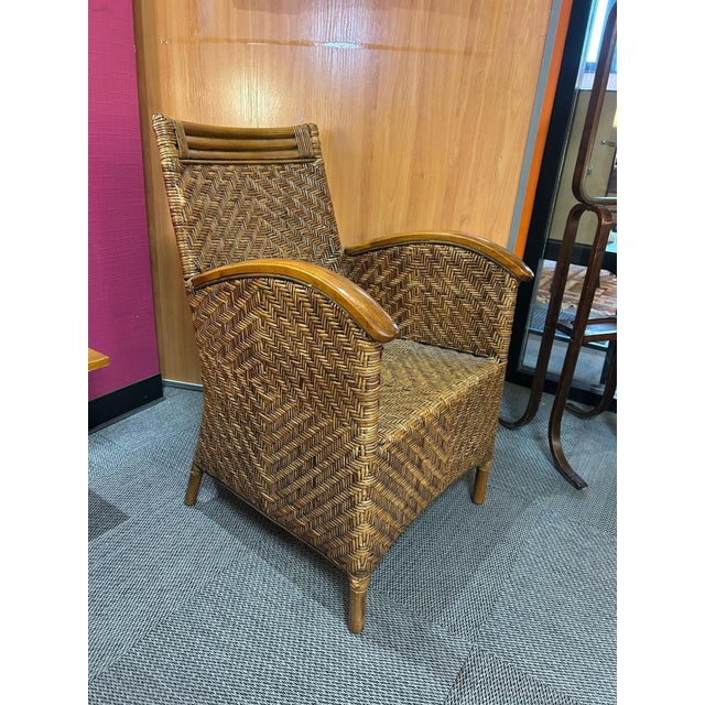 Boho Chic Vintage Colonial Chairs, 1980s, Set of 2 For Sale - Image 3 of 8