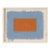 Terracotta and Gray-Blue Abstract Minimalist Art Print, Emily Keating Snyder, 16 X 20 Print in Wood Frame For Sale