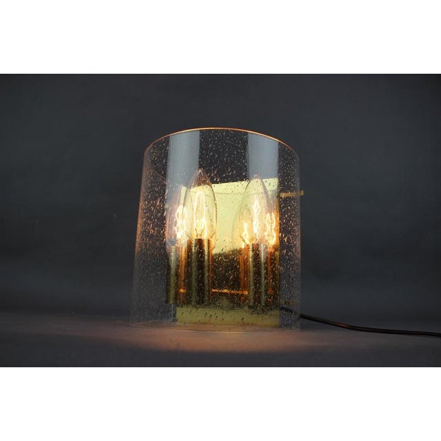 Brass and Bubble Glass Wall Lamp, Germany, 1970s For Sale - Image 14 of 16