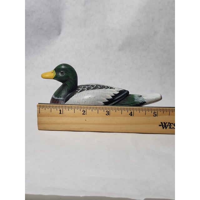 Vintage Ceramic Mallard Duck Figurine For Sale - Image 9 of 11
