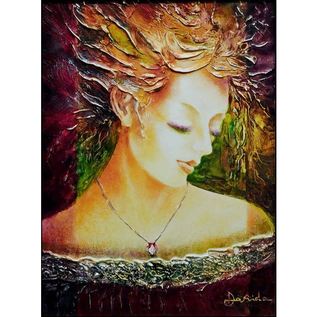 "Melan Choly" framed Original Oil Painting on Canvas by Alexandru Darida Hand Signed by the Artist 5" custom framed Art...