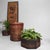 Highly decorative antique Japanese basket, dating from the 1930s, handwoven in bamboo. Dimensions: height 57 cm, diameter...