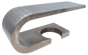 Mid-Century Modern Steel Diapason Desk attributed to Marzio Cecchi, 1968