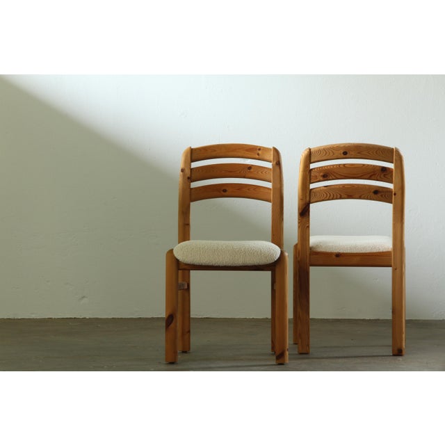 Vintage Danish Pine Dining Chairs attributed to Dyrlund, 1980s, Set of 6 For Sale - Image 15 of 18