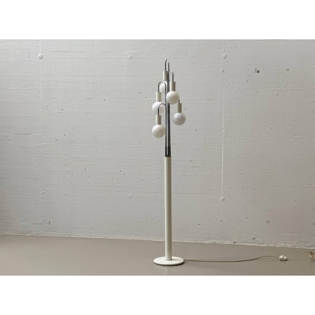 Sculptural floor lamp by american designer robert sonneman from the 1970s. The waterfall model is characterized by its...