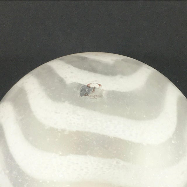 Glass Vintage Striped Glass Wall Lamps/Sconces From Peill & Putzler - a Pair For Sale - Image 7 of 9