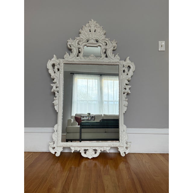 Hollywood Regency Wall Mirror, Circa 1970 For Sale - Image 12 of 14