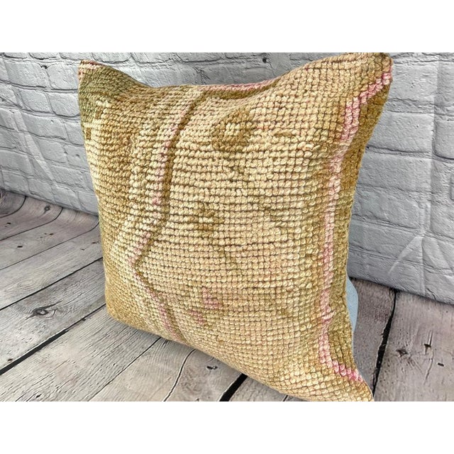 Vintage Pillow Case Turkish Rug Pillow Decorative Rug Pillow Dry cleaning only. PILLOW INSERT IS NOT INCLUDED