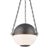 Transitional Mark D. Sikes 2 Light Sphere No. 2 Pendant, Small, Distressed Bronze For Sale - Image 3 of 3