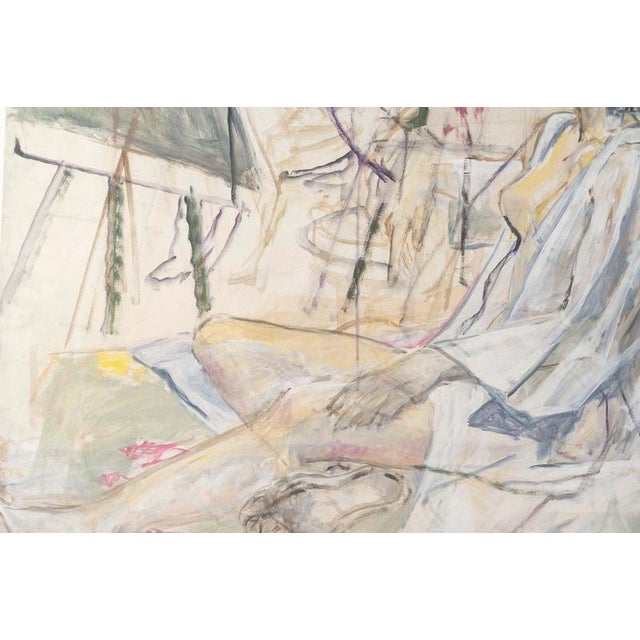 Nude Model, 20th Century, Watercolor on Paper For Sale - Image 4 of 8