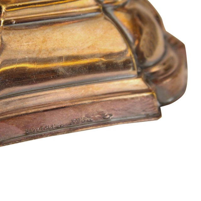 Antique 19th Century Silverplate 5 Candle Candelabras- a Pair For Sale - Image 4 of 4