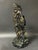 Chinese Art Large Carved Dark Green Soapstone Bodhidharma Statue For Sale - Image 10 of 13