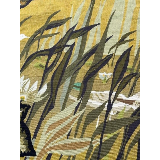 Modern French Aubusson Tapestry by Rene Fumeron, 1950s For Sale - Image 3 of 18
