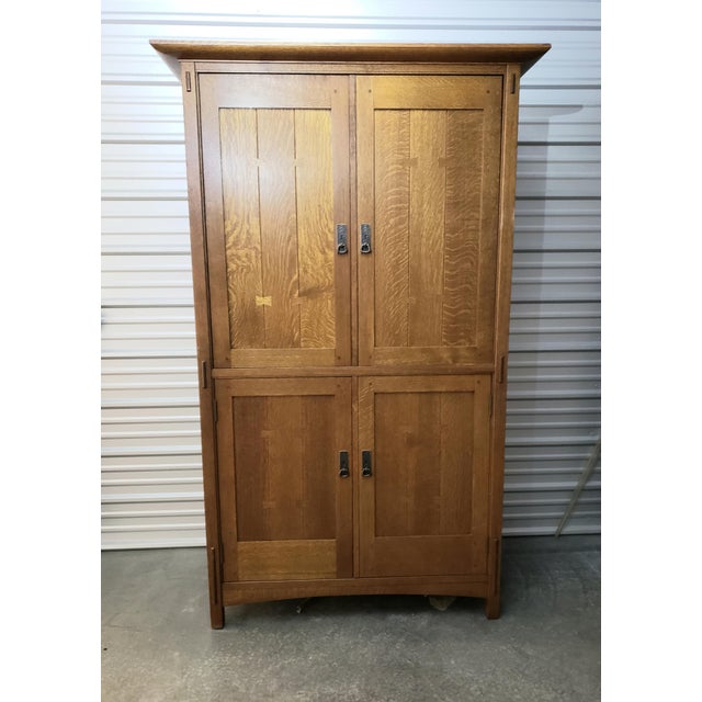 Stickley Mission Oak Arts Crafts Collection Armoire Chairish