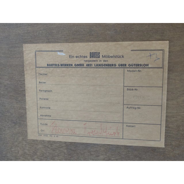 Mid-Century German Modern Wooden Sideboard from Bartels, 1960s For Sale - Image 9 of 11