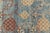 Modern Khotan Style Hand-Knotted Wool Area Rug Teal, Rust & Ochre Vintage Motif For Sale - Image 4 of 9