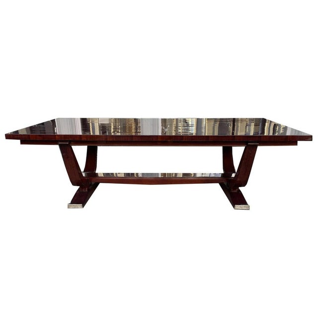 Art Deco Musealer Dining Table by Dominique For Sale - Image 13 of 16