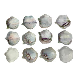 Late 20th Century Limoges France Oyster Cups, Set of 12 For Sale