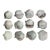 Late 20th Century Limoges France Oyster Cups, Set of 12 For Sale